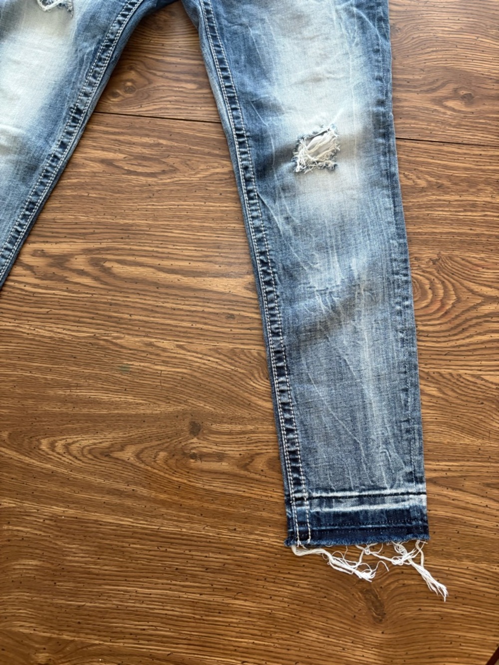 Miss Me Distressed Medium Blue Denim Jeans - Picture 9 of 13